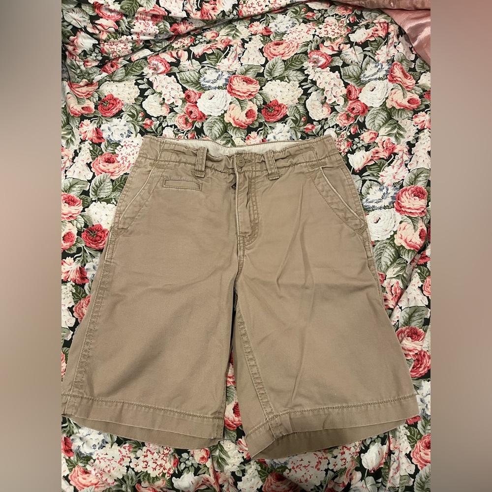 gap kids boy’s khaki uniform shorts